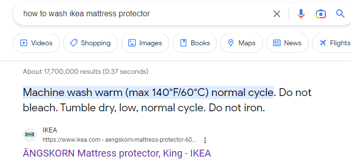 how to wash ikea mattress protector